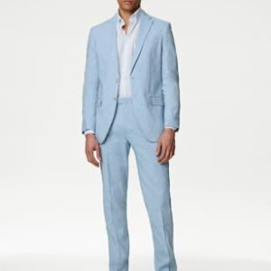 DRE430 Tailored Fit Italian Linen Suit