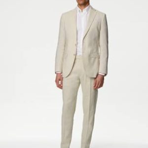DRE429 Tailored Fit Italian Linen Suit