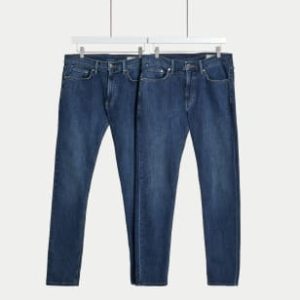 DRE457 2pk Slim Fit Stretch Jeans