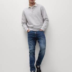 DRE450 Slim Fit Vintage Wash Stretch Jeans